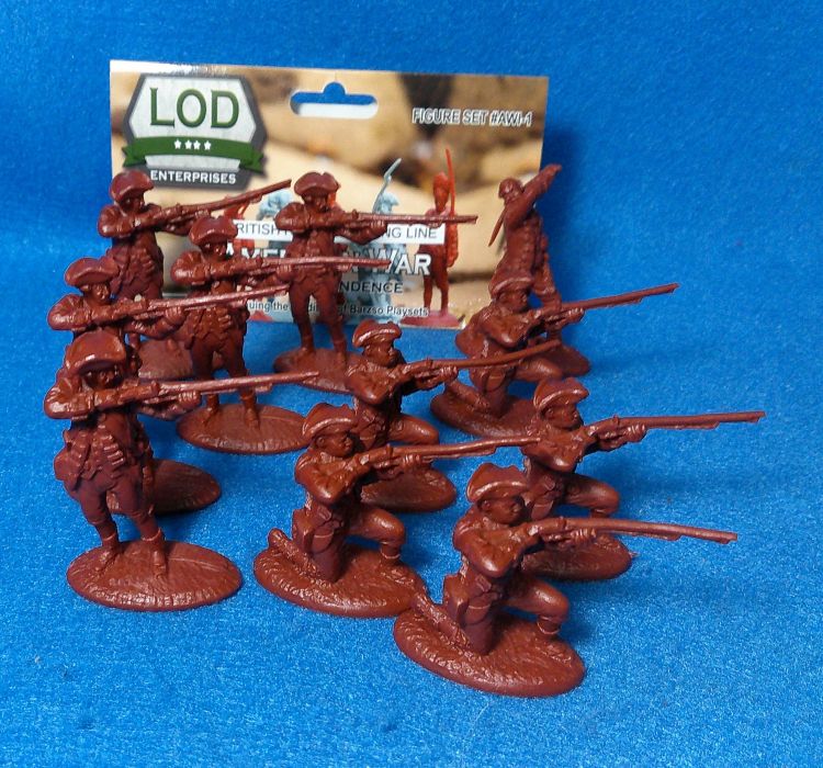 LOD/BARZSO Rev War British firing line,12 fig's-4 poses 54mm